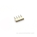 Fila individual de encabezado femenino mecanizado de 2.54 mm